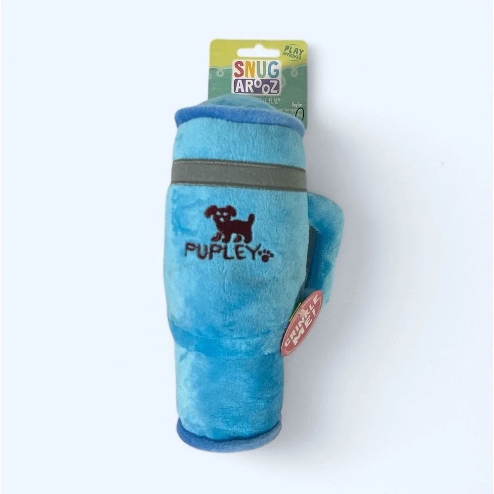 PUPLEY TUNBLER DOG TOY BLUE SQUEAK CRINKLE